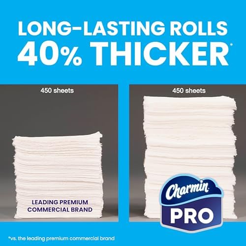 Charmin Commercial Bathroom Tissue, Septic Safe, Individually Wrapped, 2-Ply, White, 450 Sheets/roll, 75 Rolls/carton