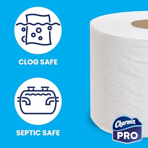 Charmin Commercial Bathroom Tissue, Septic Safe, Individually Wrapped, 2-Ply, White, 450 Sheets/roll, 75 Rolls/carton