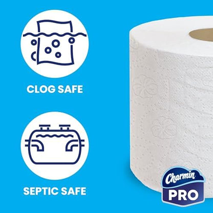 Charmin Commercial Bathroom Tissue, Septic Safe, Individually Wrapped, 2-Ply, White, 450 Sheets/roll, 75 Rolls/carton