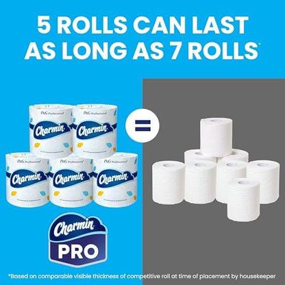 Charmin Commercial Bathroom Tissue, Septic Safe, Individually Wrapped, 2-Ply, White, 450 Sheets/roll, 75 Rolls/carton