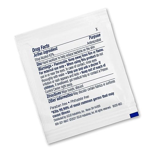 PURELL Hand Sanitizing Wipes Alcohol Formula, Fragrance Free, 1000 Individually Wrapped Packets - 9021-1M