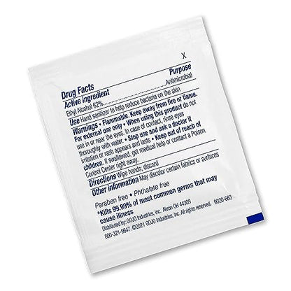 PURELL Hand Sanitizing Wipes Alcohol Formula, Fragrance Free, 1000 Individually Wrapped Packets - 9021-1M