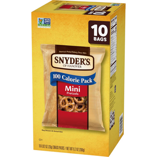 Snyder's of Hanover Mini Pretzels, 10 Count 0.92 Oz