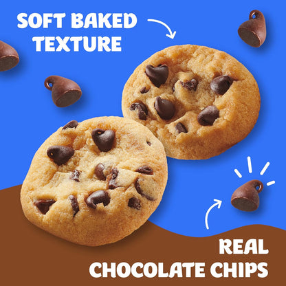 Pillsbury Mini Soft Baked Cookies, Chocolate Chip, Snack Bags, 10 Ct, 10 oz